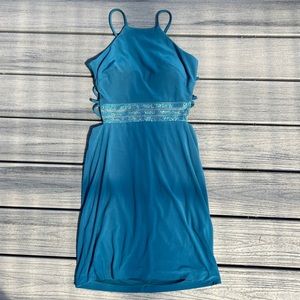 Turquoise going out dress